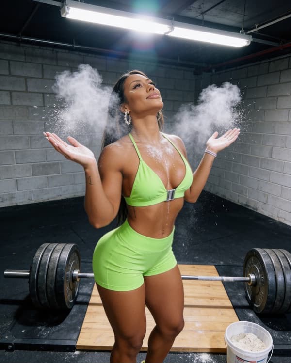 Bianca no treino